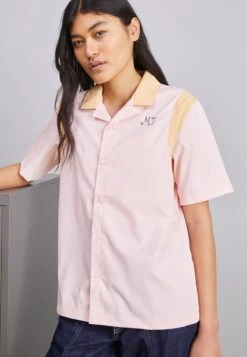 Jordan Button-Down Blouse - Atmosphere/Celestial Gold