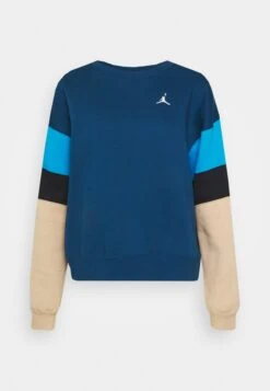 Jordan Crew - Sweatshirt - Sky Blue/Desert/White -Jiaxin Sport Shop 897ea9b6872b4b358a7cd65ff8788af4
