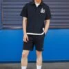 Jordan Shorts - Black/White -Jiaxin Sport Shop 8a5faacbc78d4c02b729a6ec331632af