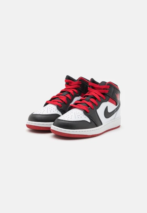 Air Jordan 1 Mid Unisex - Basketball Shoes - White/Gym Red/Black -Jiaxin Sport Shop 8a8d00add64545fd961f01e7093909e9 scaled