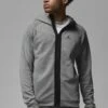 Jordan Air - Zip-Up Sweatshirt - Dark Grey Heather Black