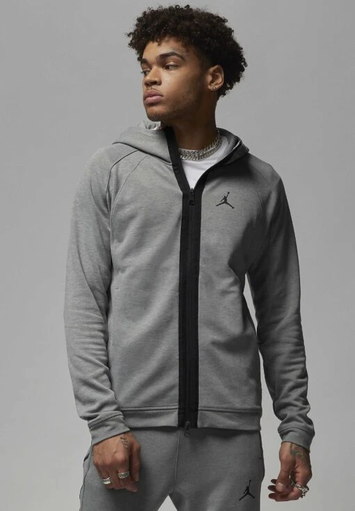 Jordan Air - Zip-Up Sweatshirt - Dark Grey Heather Black -Jiaxin Sport Shop 92a0c96c4dd944c1b89de08df46b0d9d scaled