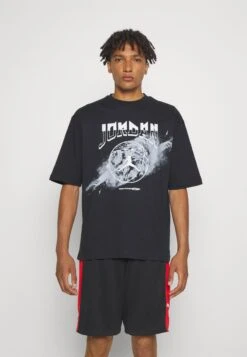 Jordan Crew - Print T-Shirt - Black/Wolf Grey