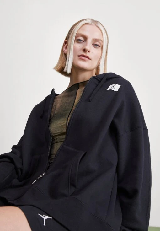 Jordan Zip-Up Sweatshirt - Black -Jiaxin Sport Shop 958b35d740654543b196eed796e436b3 scaled