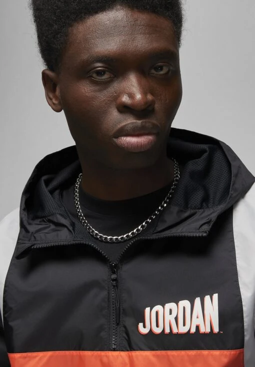 Jordan Hooded - Windbreaker - Black/Rush Orange/Phantom/(Phantom) -Jiaxin Sport Shop 96126de0a28042838d6137b9302f2b16