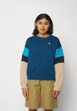 Jordan Crew - Sweatshirt - Sky Blue/Desert/White -Jiaxin Sport Shop 98790e2d85c44ee399525dd6e4f76a8c