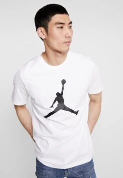 Jordan Jumpman Crew - Print T-Shirt - White/Black