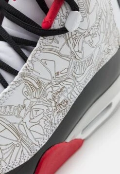 Air Jordan Dub Zero - High-Top Trainers - White/True Red/Black/Neutral Grey -Jiaxin Sport Shop 9e5a35293afe4f5dad0379692957f8e2