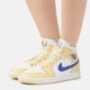 Air Jordan 1 Mid - High-Top Trainers - Lemon Wash/Lapis White -Jiaxin Sport Shop 9ece96f5b67f464cabc9b2cb046824e9