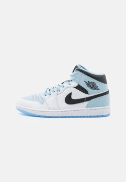 Air Jordan 1 Mid Se - High-Top Trainers - White/Ice Blue/Black
