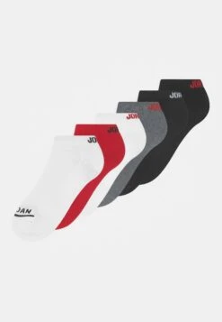Jordan Legend No Show 6 Pack - Trainer Socks - Gym Red/Black