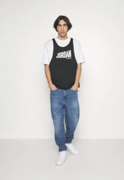 Jordan Print T-Shirt - White/Black -Jiaxin Sport Shop a87d0803cb4145deaccbdfe1576513d9