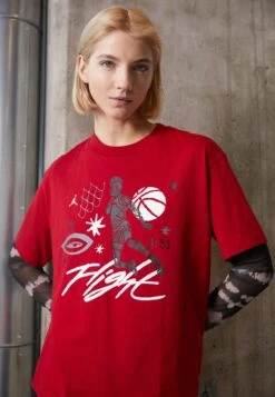 Jordan Tee Core - Print T-Shirt - Gym Red