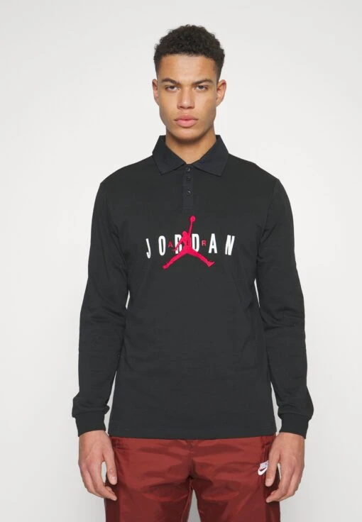 Jordan Rugby - Polo Shirt - Black/Black/Black/(Gym Red) -Jiaxin Sport Shop ae895c31ccda463cbf14b653def3bff2 scaled