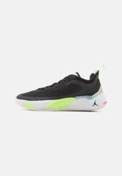 Jordan Luka 1 - Basketball Shoes - Black/Lime Glow/Green Glow