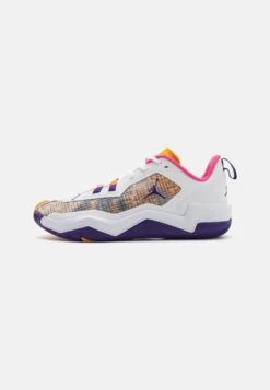 Jordan One Take 4 - Basketball Shoes - White/Court Purple/Canyon Gold/Pinksicle