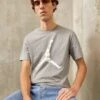 Jordan Crew - Print T-Shirt - Carbon Heather