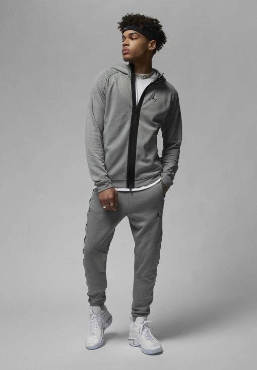 Jordan Air - Zip-Up Sweatshirt - Dark Grey Heather Black -Jiaxin Sport Shop b189e4bb2b34403b91eca77f4b7dbfb5 scaled