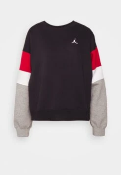 Jordan Crew - Sweatshirt - Black/Grey Heather/White -Jiaxin Sport Shop b210c509357b4c4998fa1febcfbc09a6