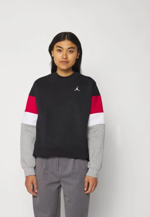 Jordan Crew - Sweatshirt - Black/Grey Heather/White -Jiaxin Sport Shop b5363a6a178f4ee0920e2e52d0a1089f scaled