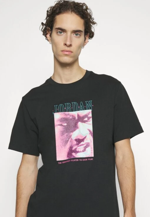 Jordan Brand Crew - Print T-Shirt - Black/Polarized Blue -Jiaxin Sport Shop b58d46c062ea4f0eba31615be845c1a2 scaled