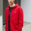 Jordan Hoodie - Zip-Up Sweatshirt - Gym Red/White -Jiaxin Sport Shop b673f1c65230409b8b19e0a205663ac7