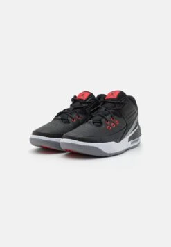 Jordan Max Aura 5 - High-Top Trainers - Black/University Red/White/Cement Grey -Jiaxin Sport Shop b707e02a4dea4ac4b0a4e87dffdbd837