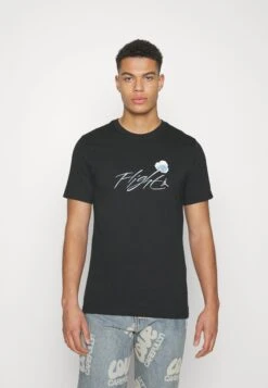 Jordan Brand Crew - Print T-Shirt - Black -Jiaxin Sport Shop babed8bdd38f4a63ab80d9b21c49ebeb