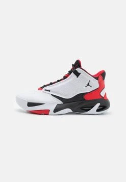 Jordan Max Aura 4 - High-Top Trainers - White/Black/University Red