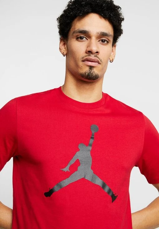 Jordan Jumpman Crew - Print T-Shirt - Gym Red/Black -Jiaxin Sport Shop c013efcc032d447497661953049b50d7