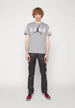 Jordan Air Stretch Crew - Print T-Shirt - Grey -Jiaxin Sport Shop c0c7147b6c6a4715a2b199fe14e88ac6