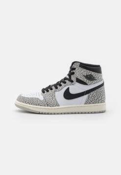 Air Jordan 1 Retro Unisex - High-Top Trainers - Tech Grey/Muslin/Black/White