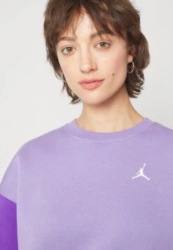 Jordan Crew - Sweatshirt - Sky/Light Purple/Desert/White -Jiaxin Sport Shop c5da9923a8b04e71ad0bf057fa472a39