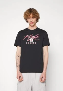 Jordan Crew - Print T-Shirt - Black/Red -Jiaxin Sport Shop c6b1133623f94351ba19bb5c065e8fcb