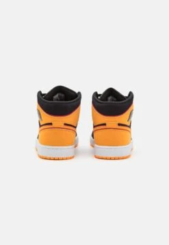 Air Jordan 1 Mid Se V2 - High-Top Trainers - Black/Orange/Red/White -Jiaxin Sport Shop c94e6e1bb2554284822397c353566463