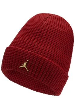 Jordan Beanie - Gym Red Metallic Gold