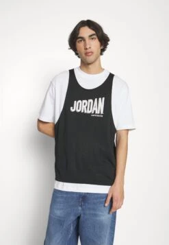 Jordan Print T-Shirt - White/Black -Jiaxin Sport Shop cde3c17d320f4f04bab42ce6a9240ed7
