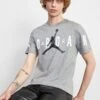Jordan Air Stretch Crew - Print T-Shirt - Grey