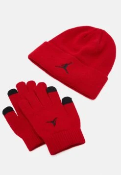 Jordan Essentials Beanie Set Unisex - Gloves - Gym Red -Jiaxin Sport Shop d45f517f044848d69949c2d4f2b168a7