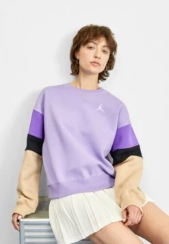Jordan Crew - Sweatshirt - Sky/Light Purple/Desert/White