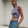 Jordan W J 23E Crop - Top - Canyon Purple