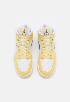 Air Jordan 1 Mid - High-Top Trainers - Lemon Wash/Lapis White -Jiaxin Sport Shop e21512280ee24e2a9cfa129a9f15741c