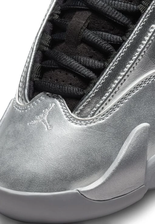 Wmns Air Jordan 14 Retro Low - Trainers - Mtlc Slvr/Fr Rd-Wlf Gry-Black -Jiaxin Sport Shop e446419da7094f6aabe4a78d820d7c38