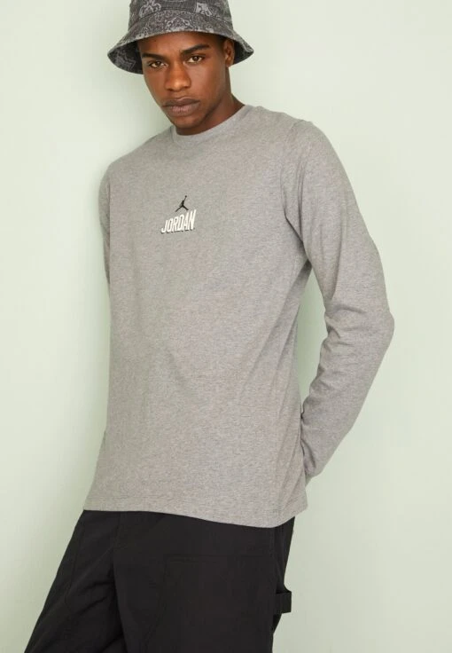 Jordan Crew - Long Sleeved Top - Carbon Heather/Black -Jiaxin Sport Shop e4a5c887a6234fe0ad82e3796e2a5e2a scaled