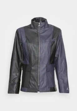 Jordan New Classics Top - Bomber Jacket - Black/Cave Purple/Brushed Silver -Jiaxin Sport Shop fa10d4cb05ac486798fa3e0ef2572333