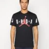 Jordan Air Stretch Crew - Print T-Shirt - Black/White