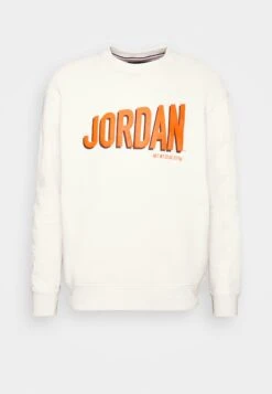 Jordan M J Flt Gfx Flc Crew - Sweatshirt - Phantom/Rush Orange/Black -Jiaxin Sport Shop fc9ab61191c942018f1f3473c6c67b77