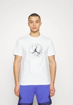 Jordan Crew - Print T-Shirt - White/Dark Shadow